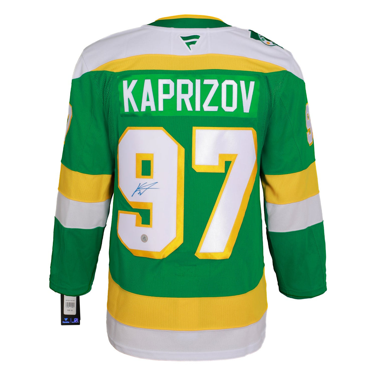 Kirill Kaprizov Signed Minnesota Wild Alternate Fanatics Premium Jersey product image 1, provided for visual reference and