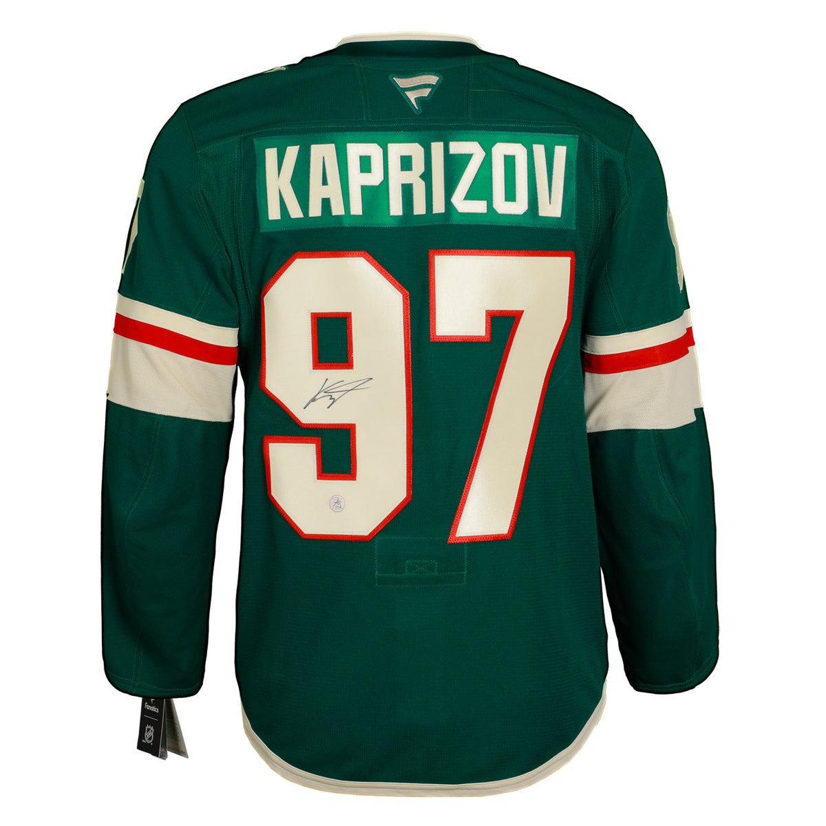 Kirill Kaprizov Signed Minnesota Wild Fanatics On Ice Authentic Jersey product image 1, provided for visual reference and