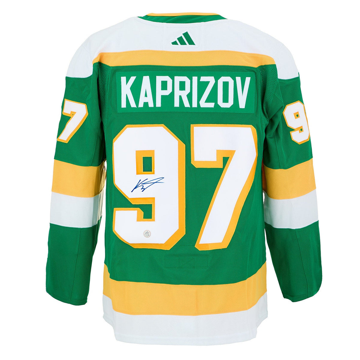 Kirill Kaprizov Signed Minnesota Wild Reverse Retro 2.0 adidas Jersey product image 1, provided for visual reference and