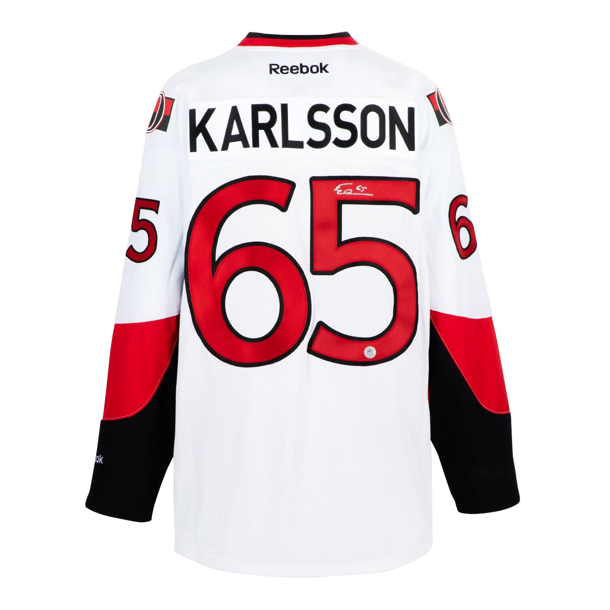Erik Karlsson Autographed Ottawa Senators Vintage Reebok Jersey product image 1, provided for visual reference and product