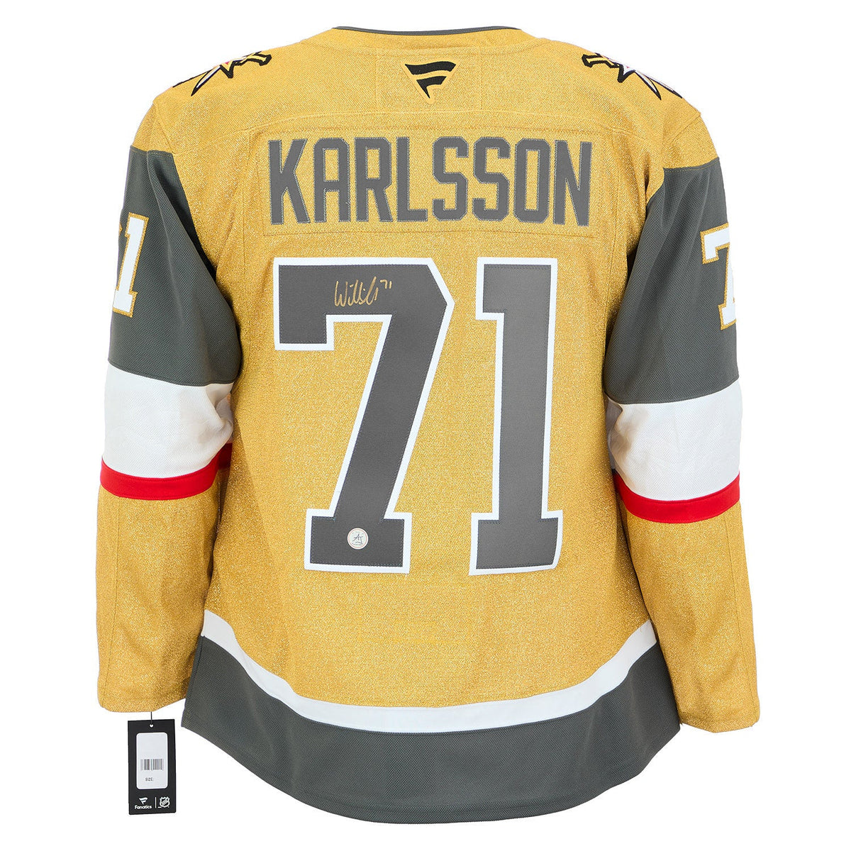 William Karlsson Autographed Vegas Golden Knights Fanatics Premium Jersey product image 1, provided for visual reference and