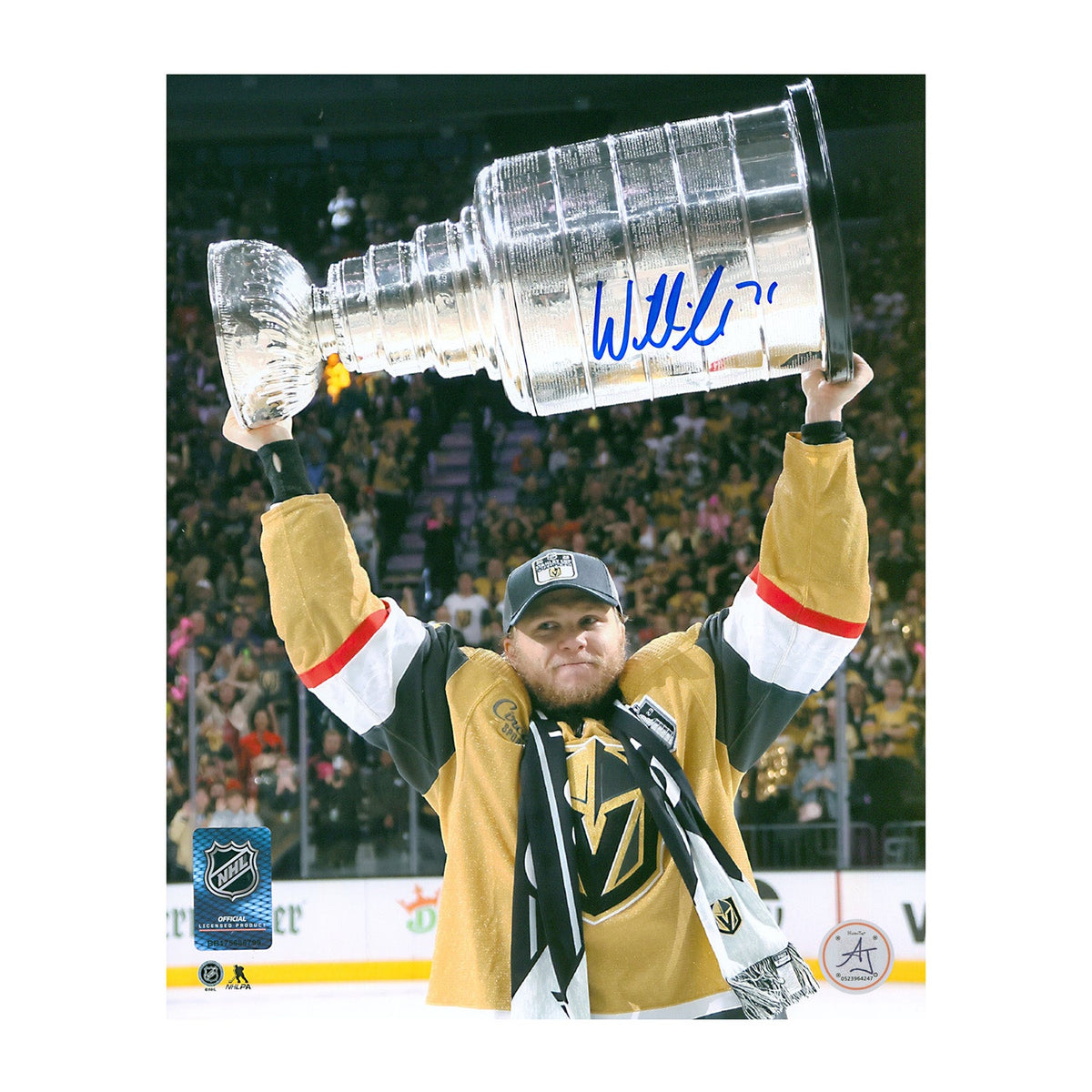 William Karlsson Signed Vegas Golden Knights 2023 Stanley Cup 8x10 Photo product image 1, provided for visual reference and