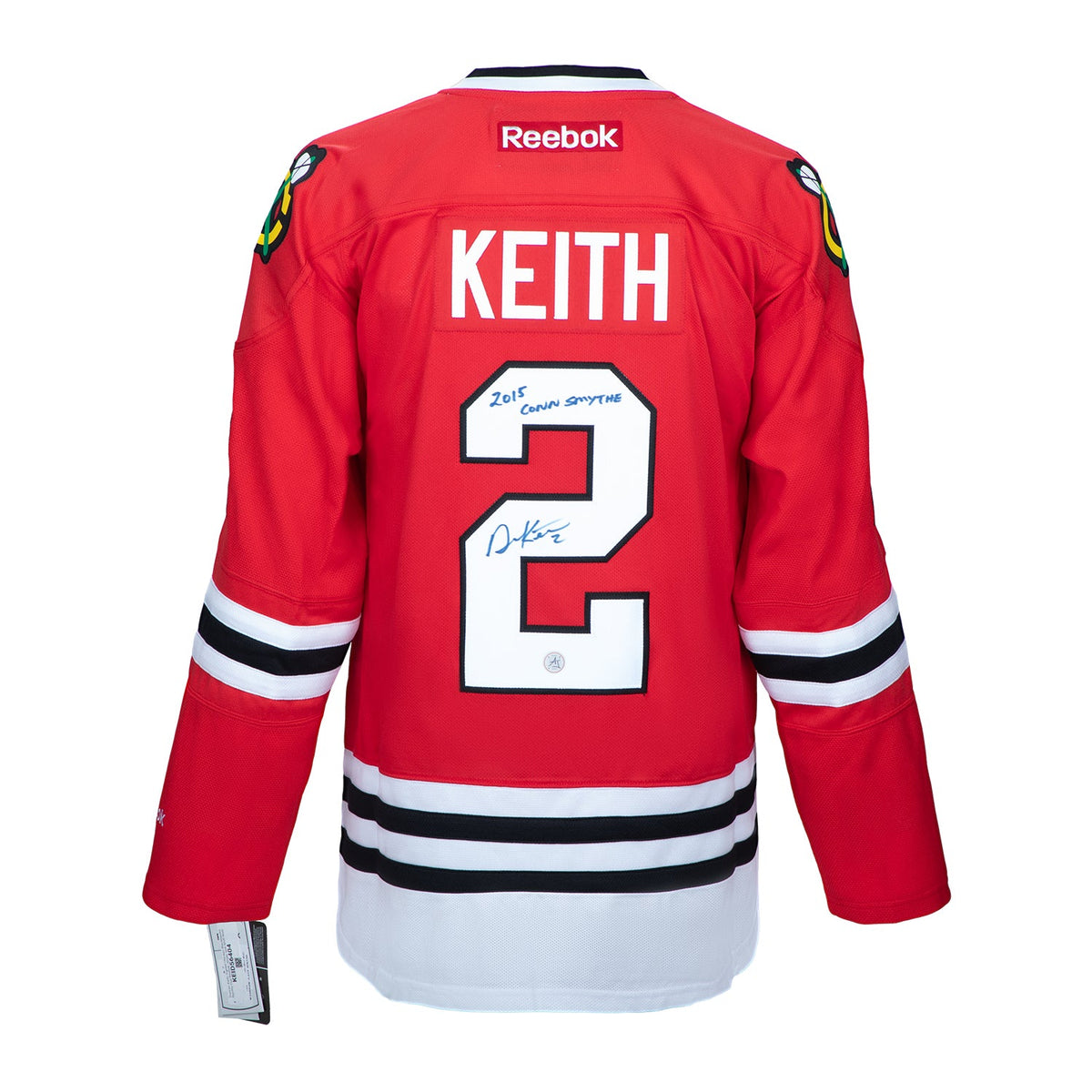 Duncan Keith Signed Chicago Blackhawks Stanley Cup Reebok Jersey with MVP Note product image 1, provided for visual