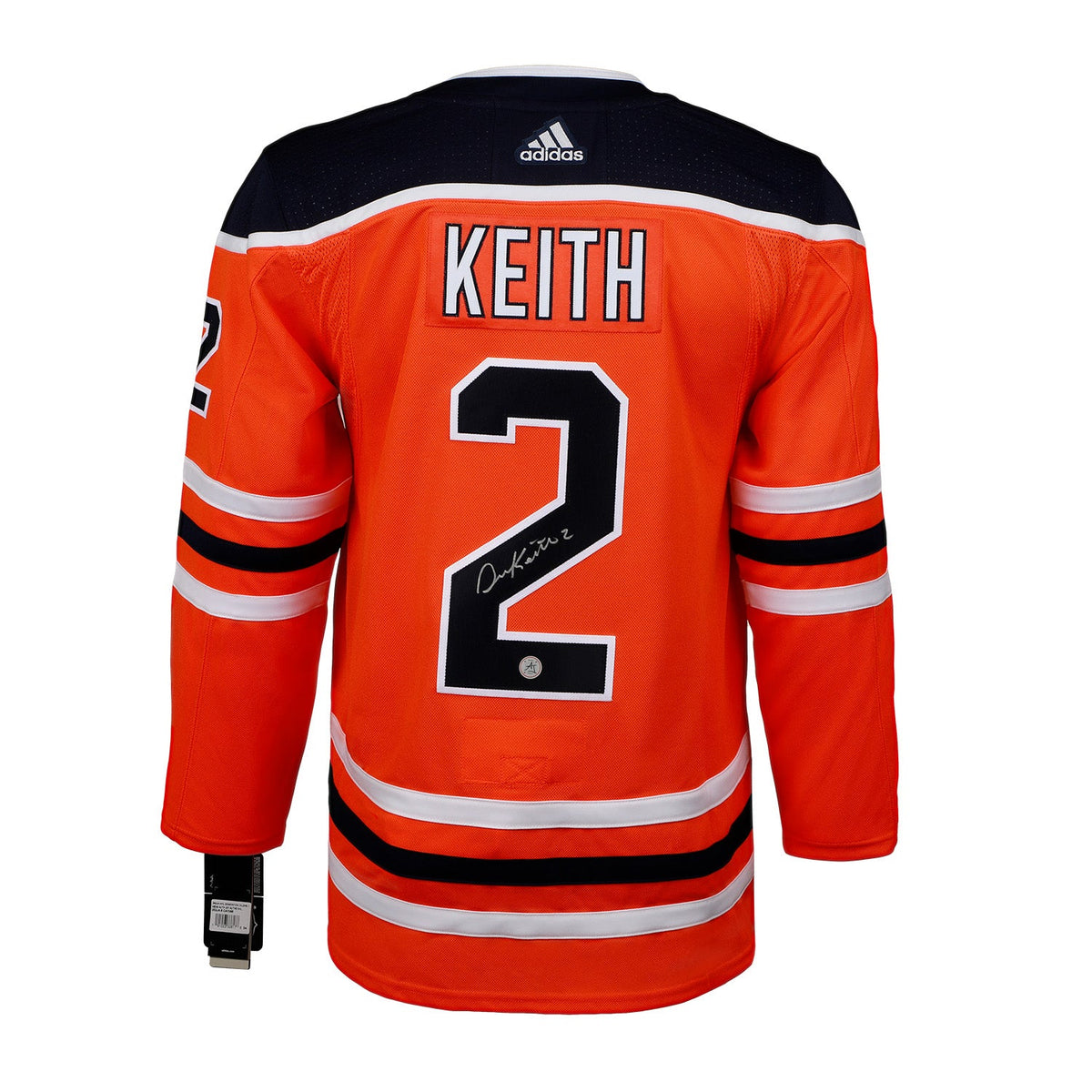 Duncan Keith Autographed Edmonton Oilers adidas Jersey product image 1, provided for visual reference and product detail