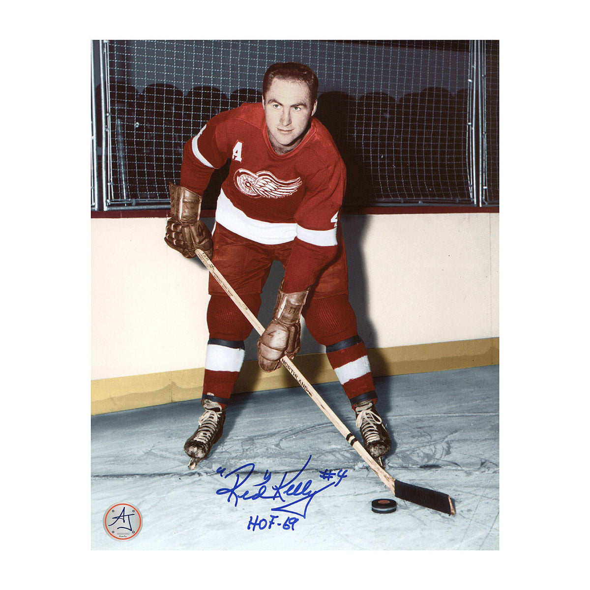 Red Kelly Autographed Detroit Red Wings Original Six 8x10 Photo with Note product image 1, provided for visual reference and