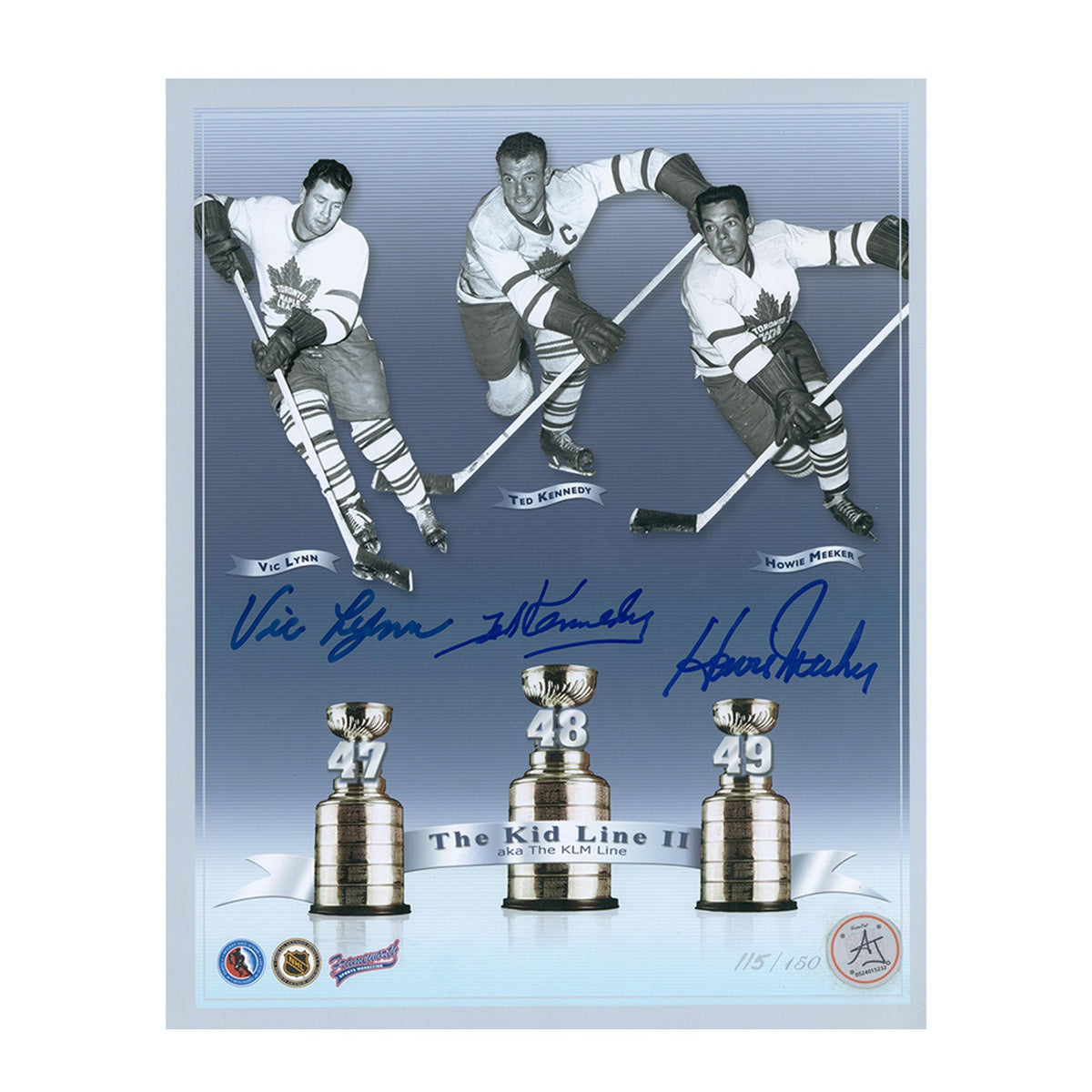 Teeder Kennedy Signed Toronto Maple Leafs 8x10 Photo product image 1, provided for visual reference and product detail review