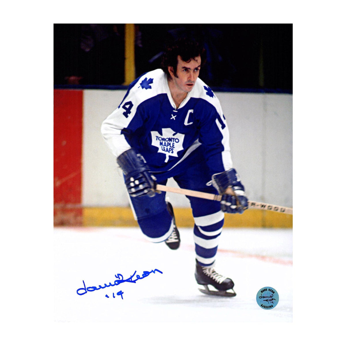 Dave Keon Autographed Toronto Maple Leafs Captain 8x10 Photo product image 1, provided for visual reference and product