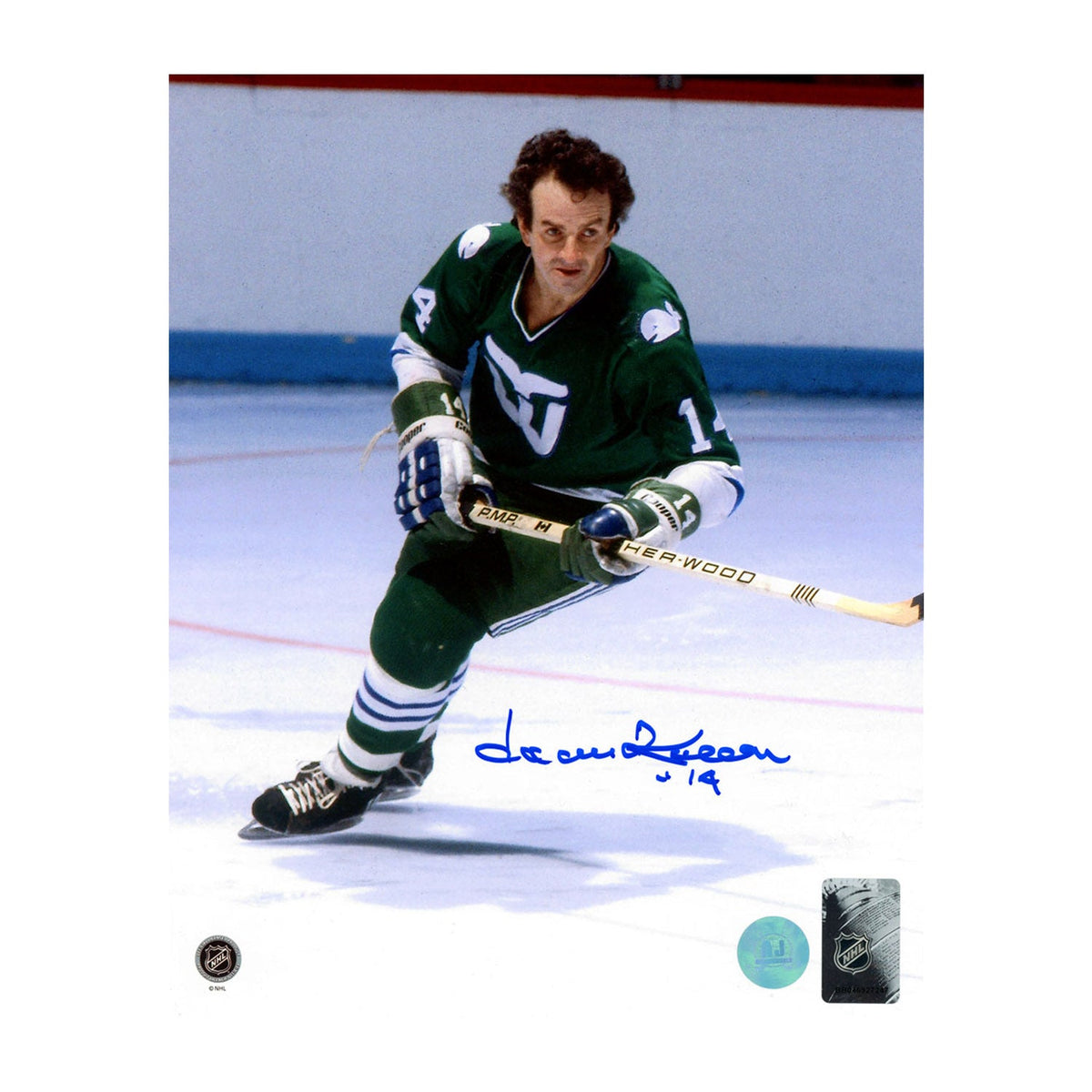 Dave Keon Autographed Hartford Whalers Hockey 8x10 Photo product image 1, provided for visual reference and product detail