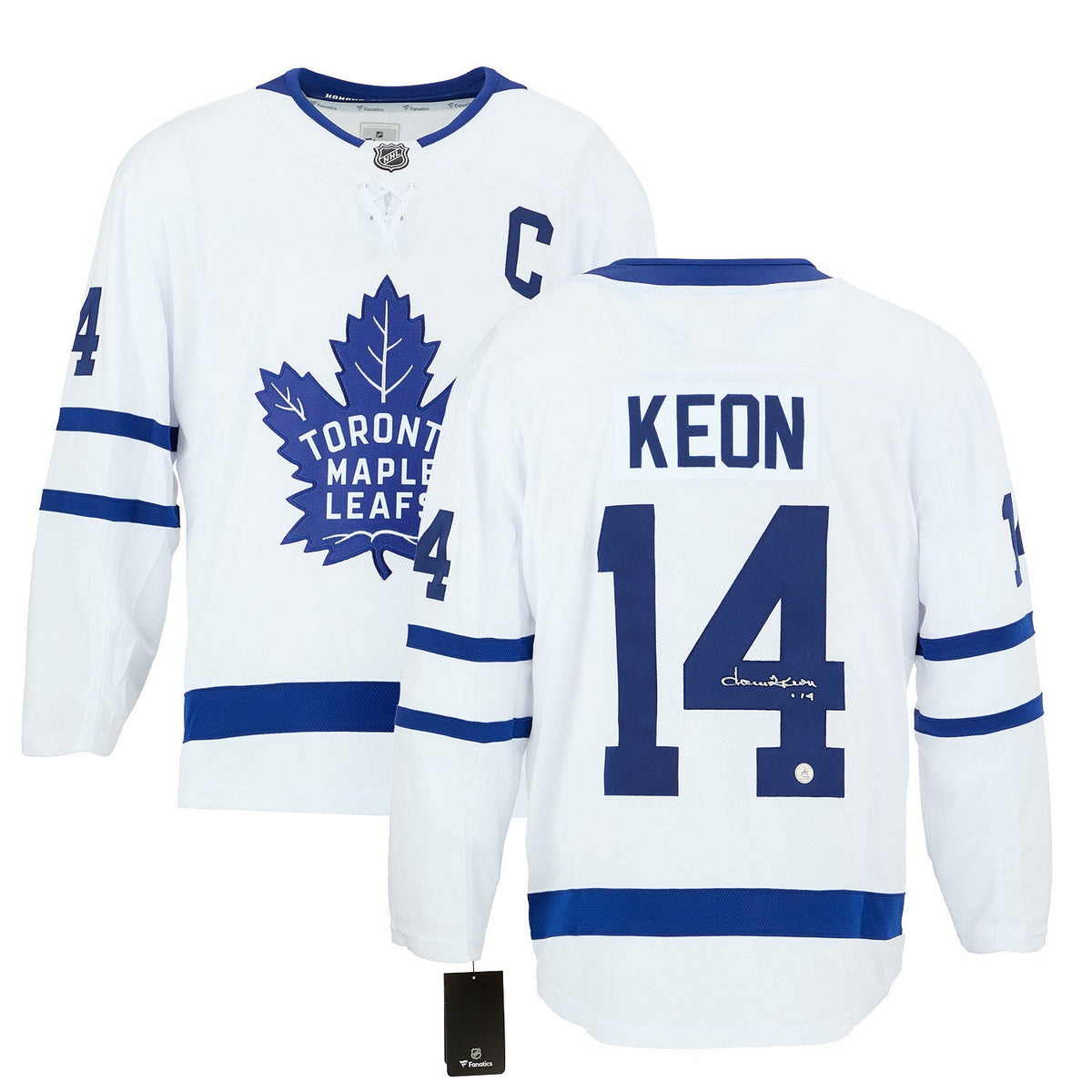 Dave Keon Signed Toronto Maple Leafs White Fanatics Breakaway Jersey product image 3, provided for visual reference and
