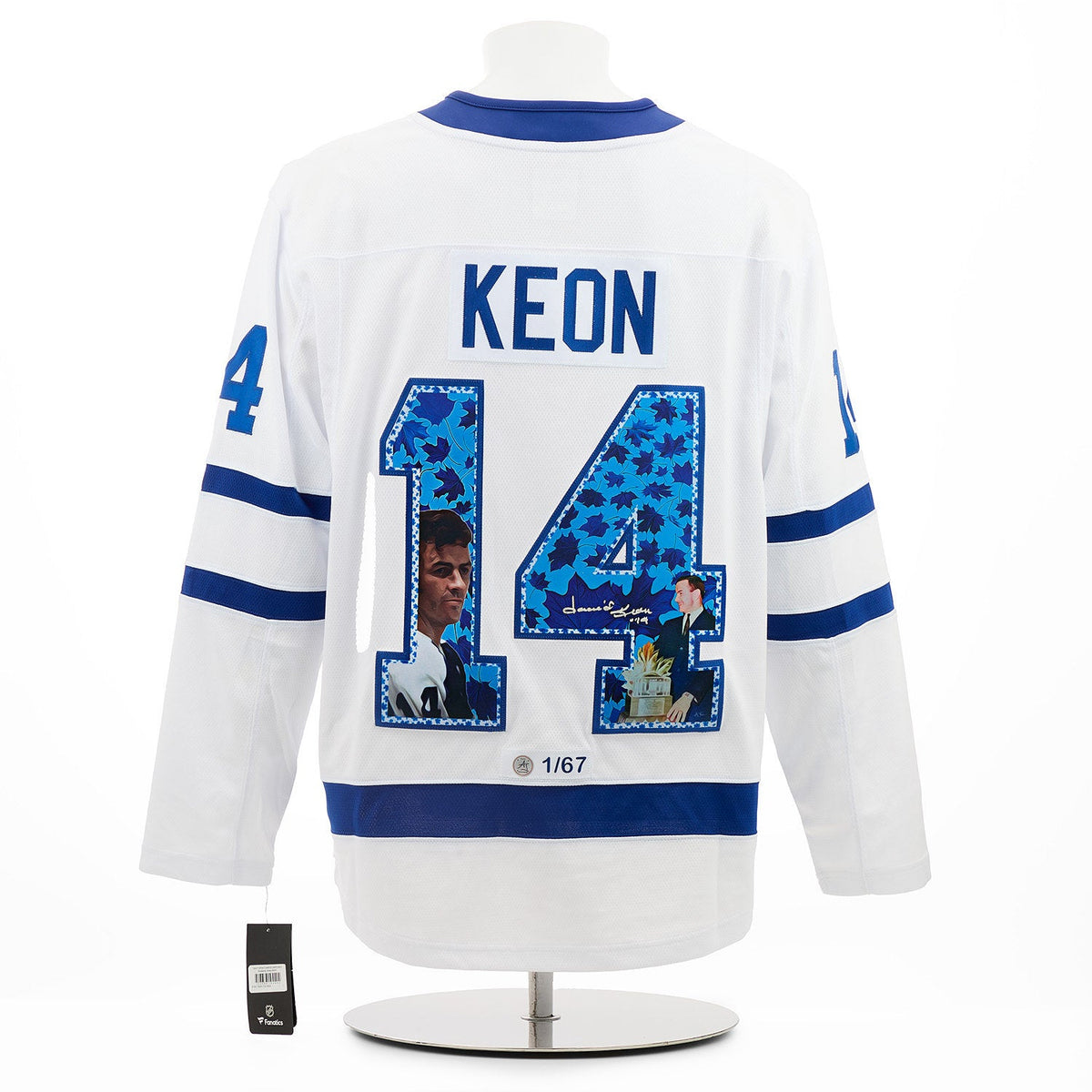 Dave Keon Signed Toronto Maple Leafs Conn Smythe Art Jersey #1/67 product image 1, provided for visual reference and product