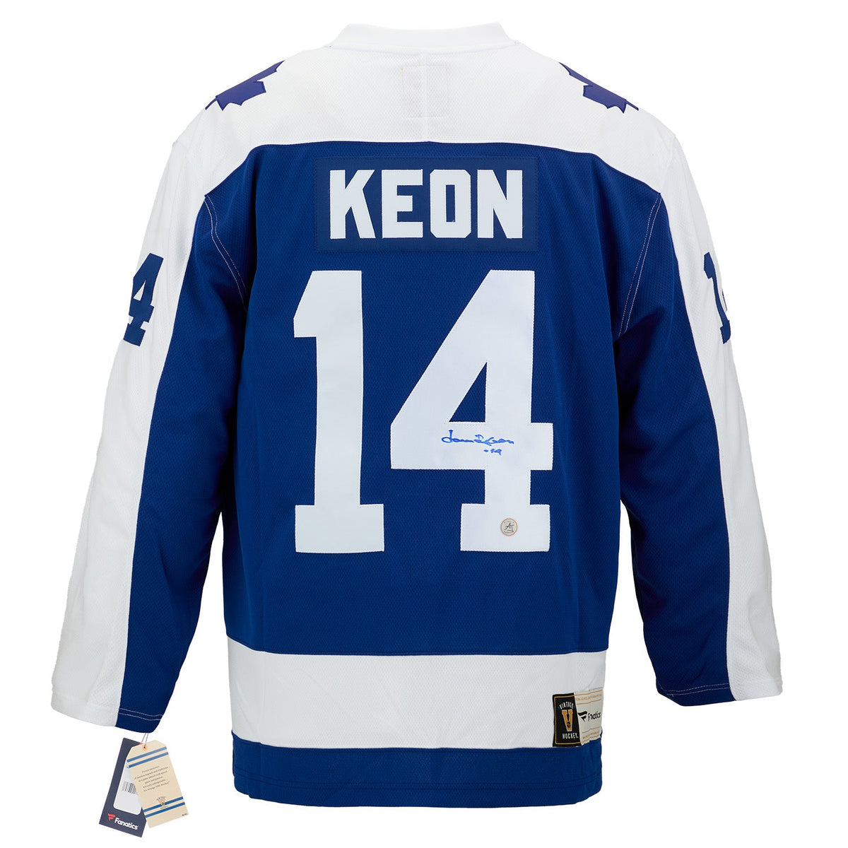 Dave Keon Autographed Toronto Maple Leafs Fanatics Throwback Jersey product image 1, provided for visual reference and