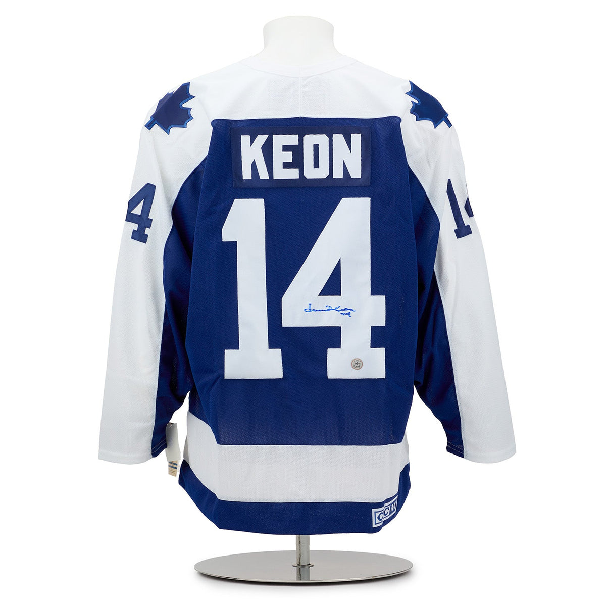 Dave Keon Autographed Toronto Maple Leafs Vintage CCM Jersey product image 1, provided for visual reference and product