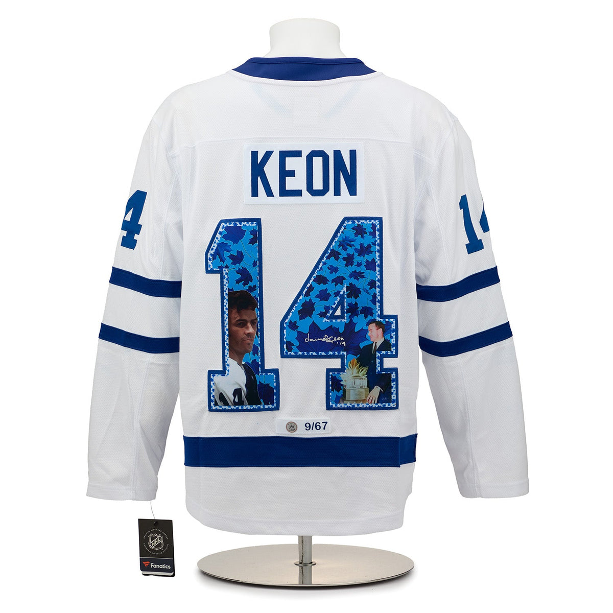Dave Keon Signed Toronto Maple Leafs Conn Smythe Art Jersey #9/67 product image 1, provided for visual reference and product