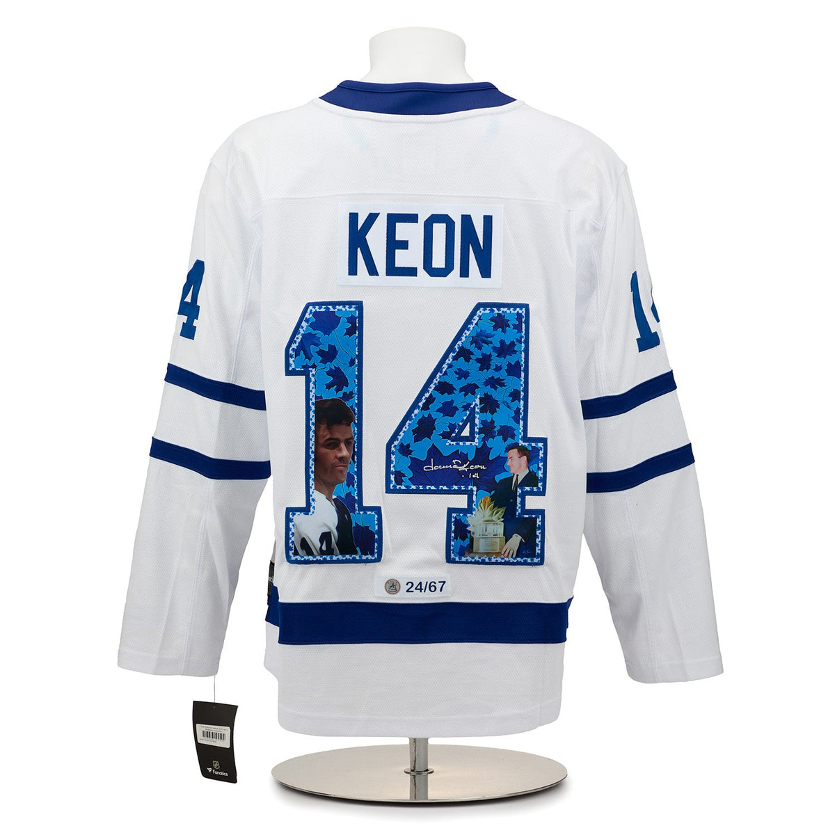 Dave Keon Signed Toronto Maple Leafs Conn Smythe Art Jersey #24/67 product image 1, provided for visual reference and