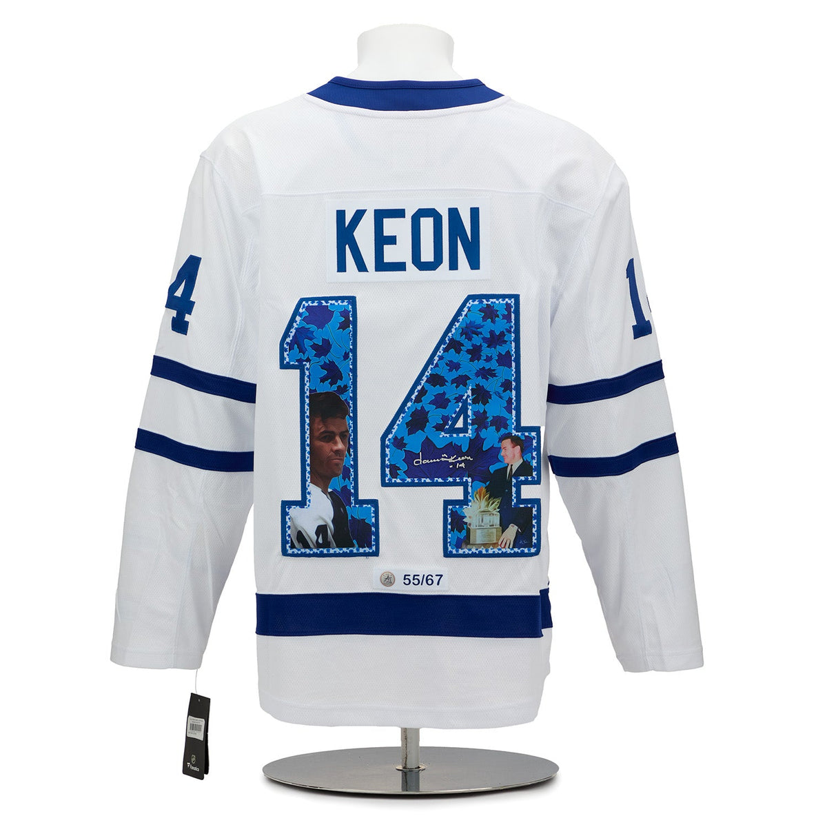 Dave Keon Signed Toronto Maple Leafs Conn Smythe Art Jersey #55/67 product image 1, provided for visual reference and
