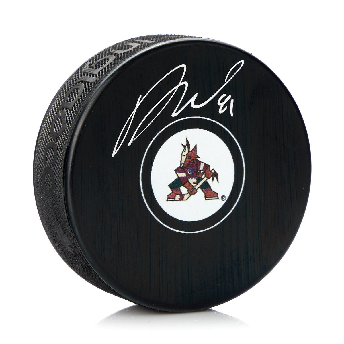 Phil Kessel Autographed Arizona Coyotes Hockey Puck product image 1, provided for visual reference and product detail review