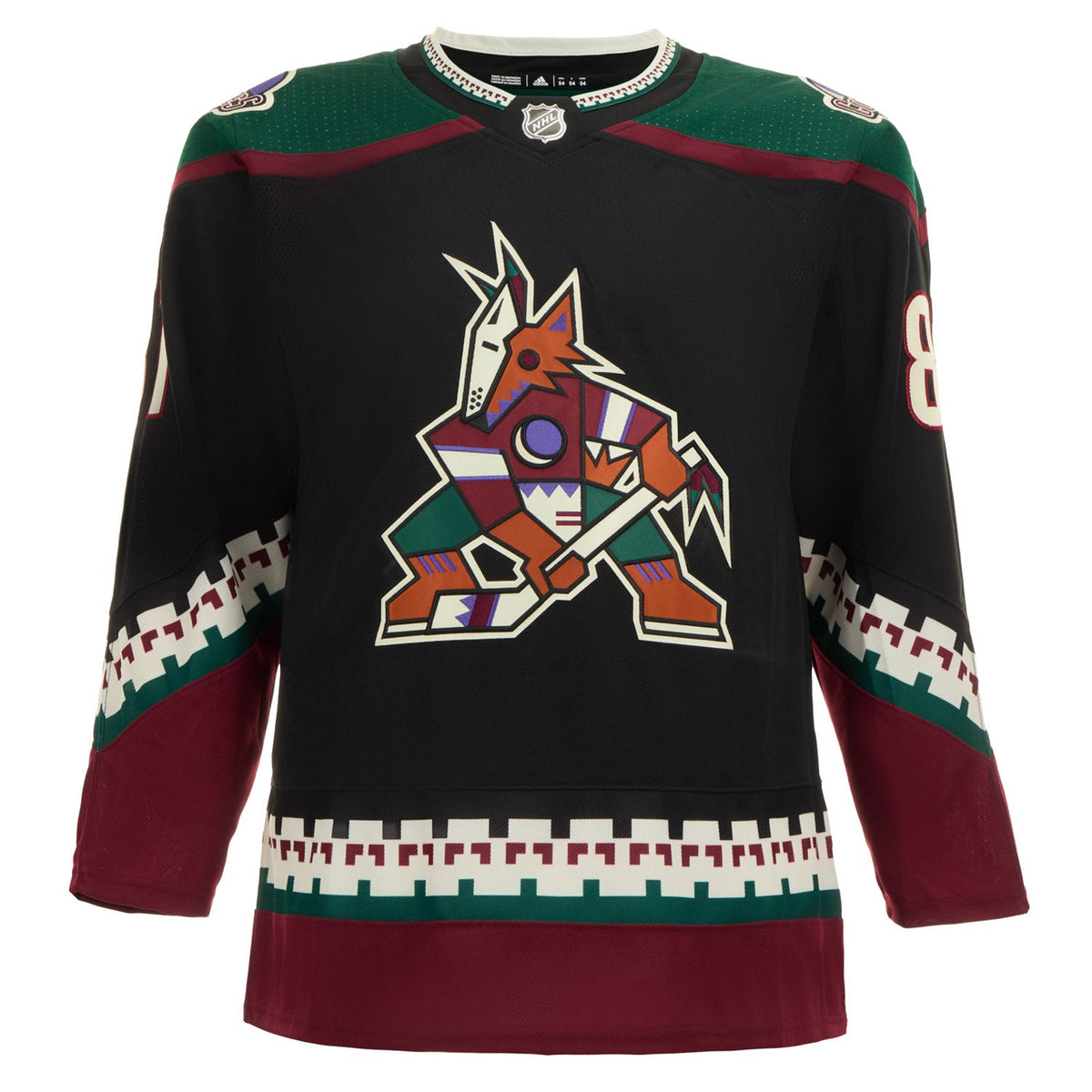 Phil Kessel Signed Arizona Coyotes Black Kachina adidas Jersey product image 2, provided for visual reference and product