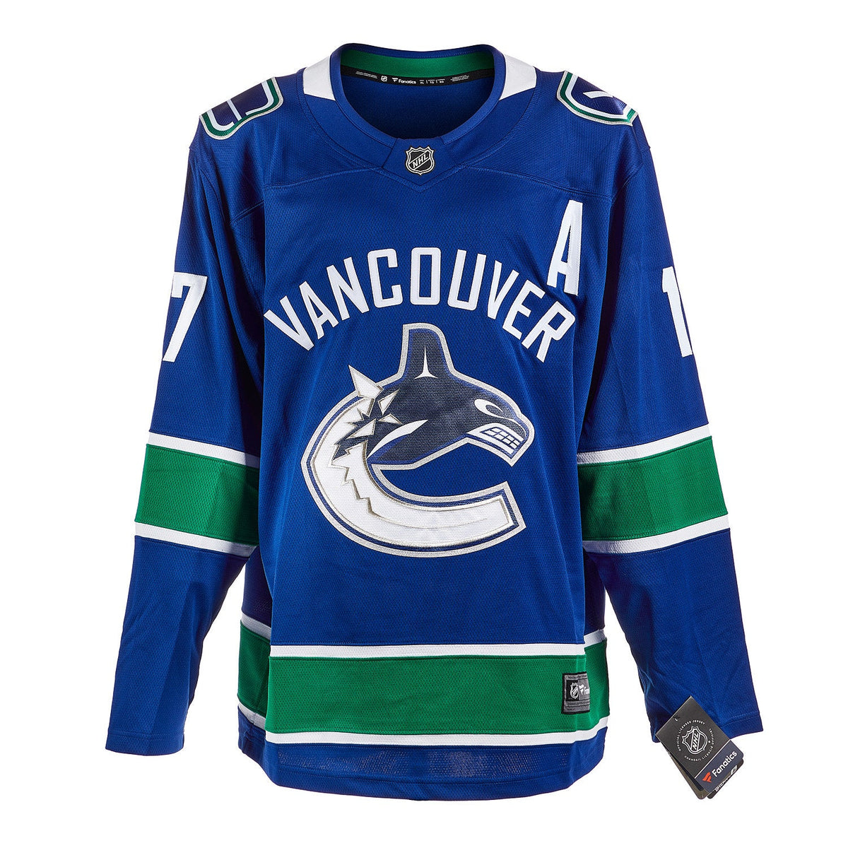 Ryan Kesler Autographed Vancouver Canucks Fanatics Breakaway Jersey product image 2, provided for visual reference and