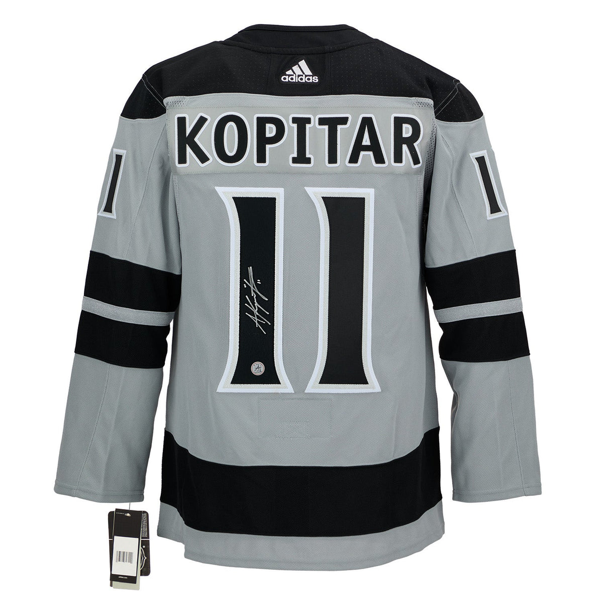Anze Kopitar Signed Los Angeles Kings Alternate adidas Jersey product image 1, provided for visual reference and product