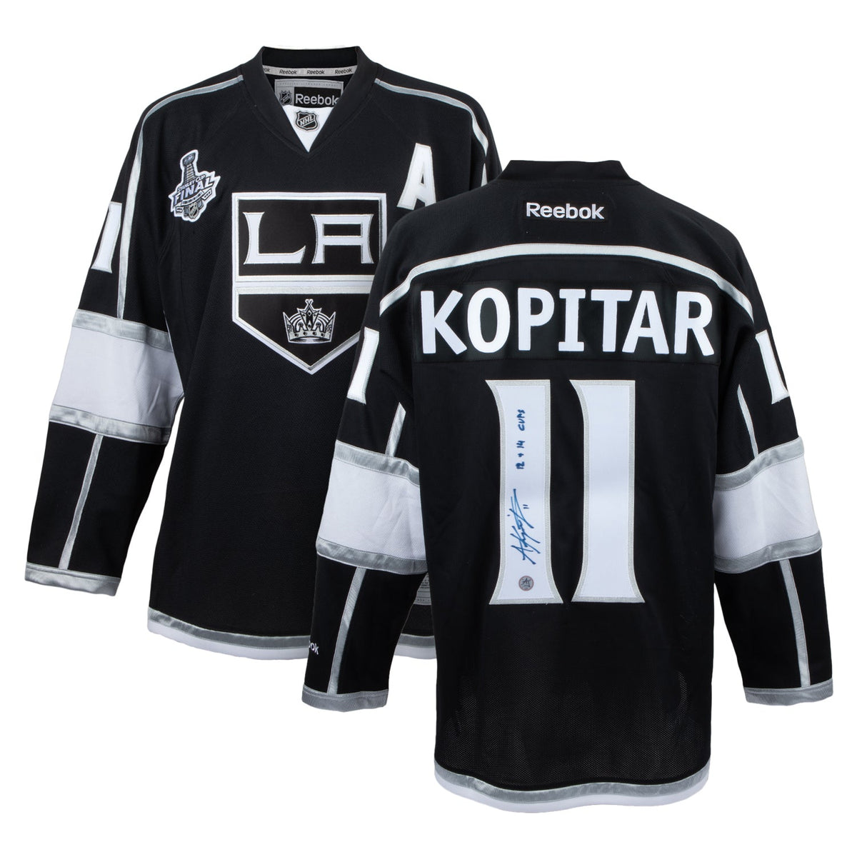 Anze Kopitar Signed Los Angeles Kings Vintage Stanley Cup Reebok Jersey product image 3, provided for visual reference and