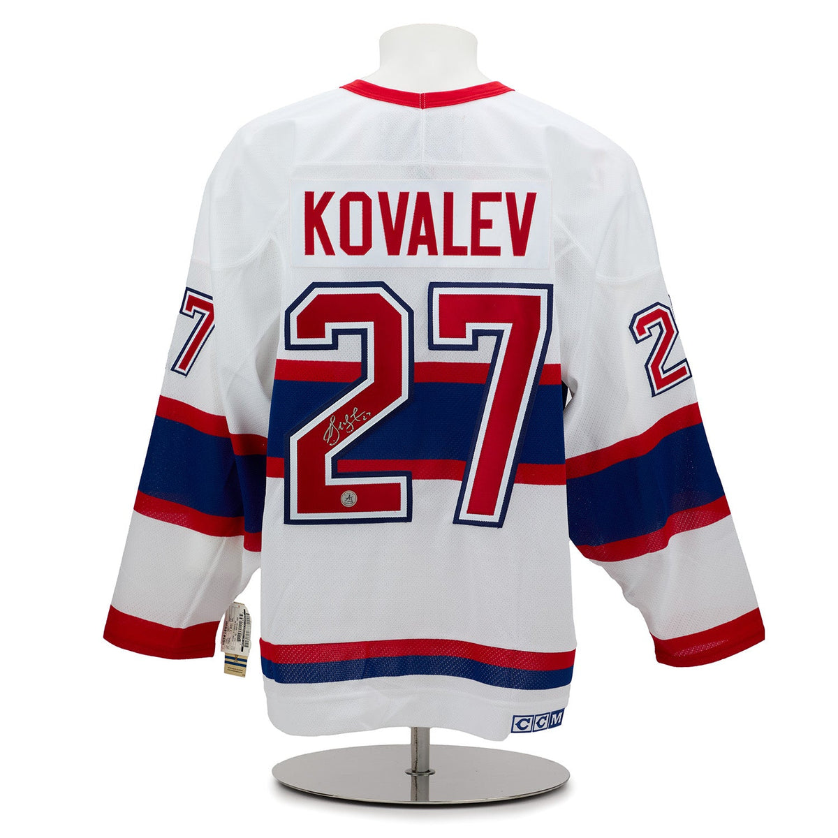 Alexei Kovalev Autographed Montreal Canadiens Vintage CCM Jersey product image 1, provided for visual reference and product