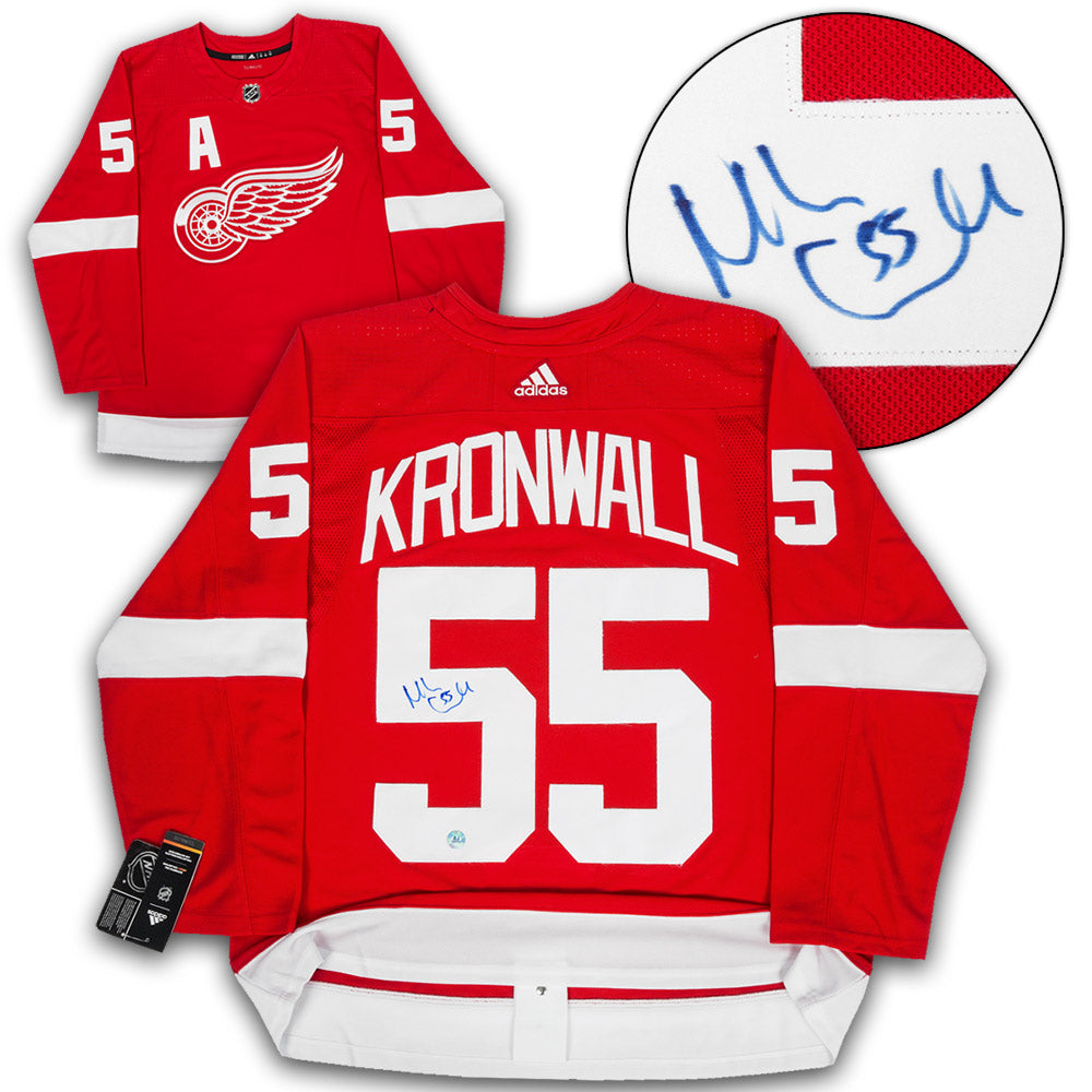 Niklas Kronwall Autographed Detroit Red Wings adidas Jersey product image 1, provided for visual reference and product