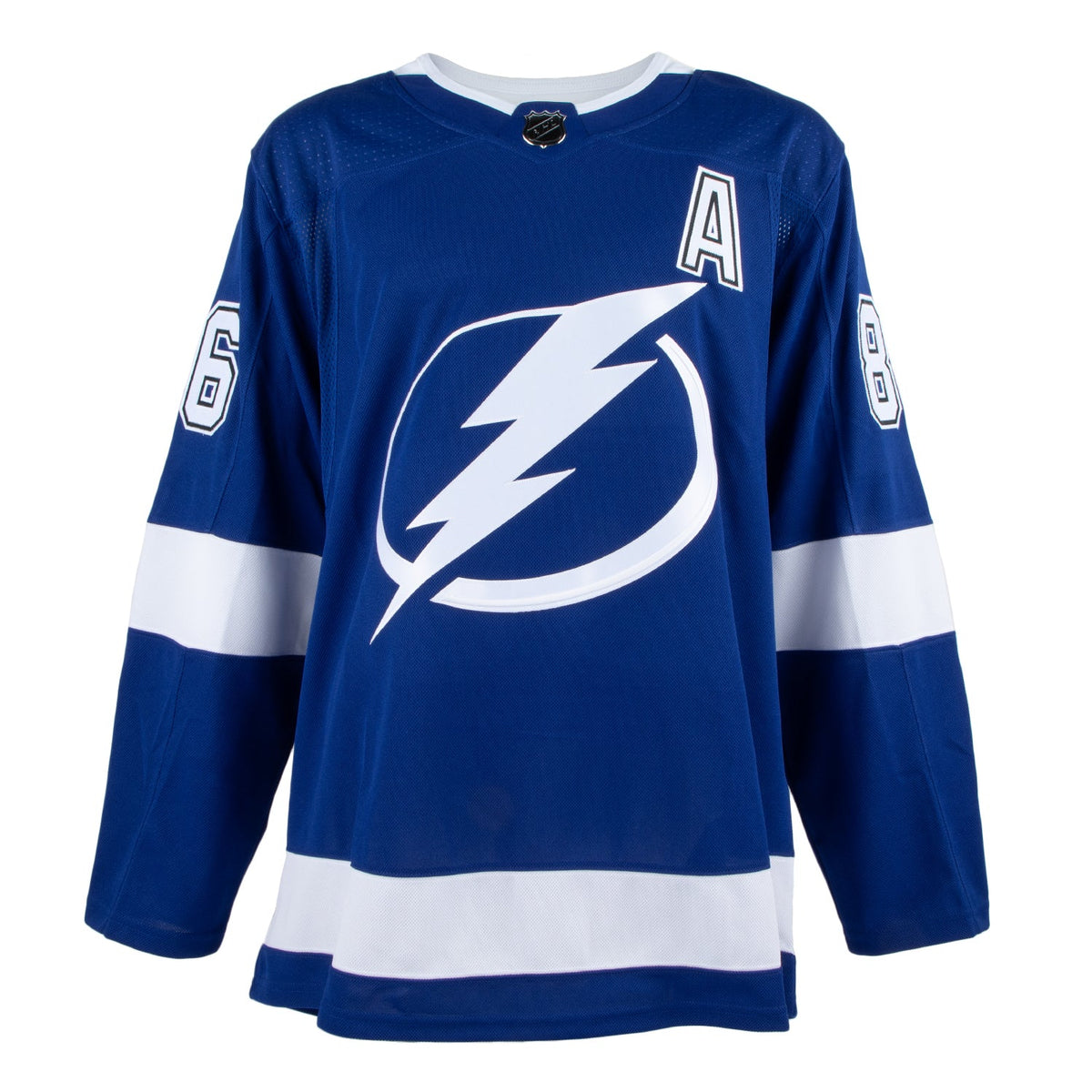 Nikita Kucherov Autographed Tampa Bay Lightning Blue adidas Jersey product image 2, provided for visual reference and
