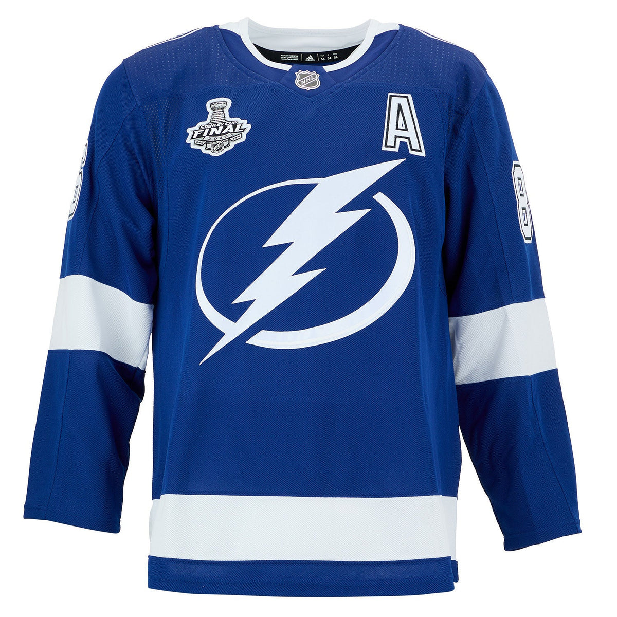 Nikita Kucherov Signed Tampa Bay Lightning 2020 Stanley Cup adidas Jersey product image 2, provided for visual reference and