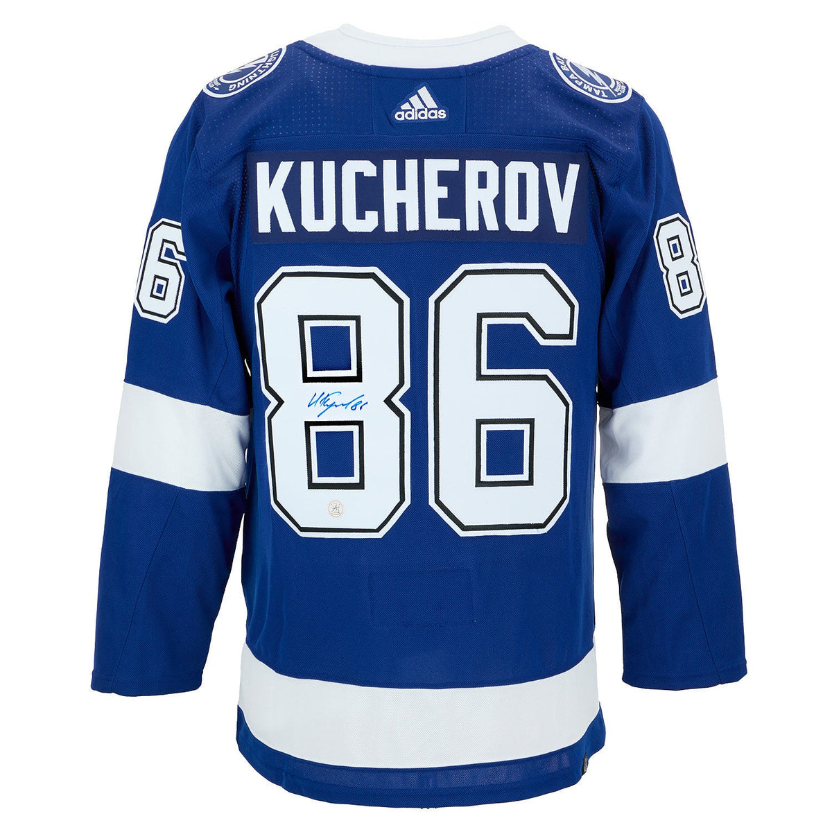 Nikita Kucherov Signed Tampa Bay Lightning 2020 Stanley Cup adidas Jersey product image 1, provided for visual reference and