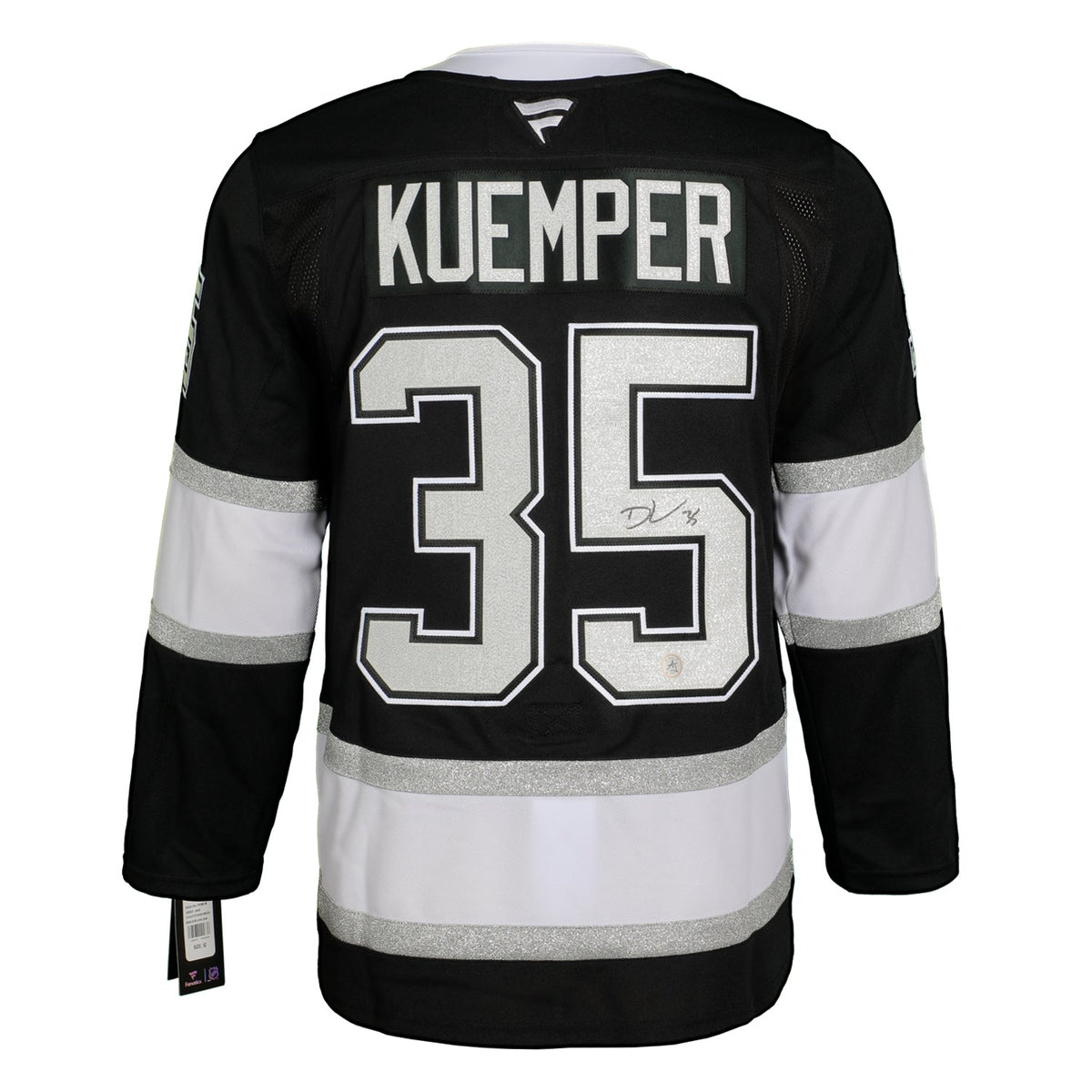 Darcy Kuemper Signed Los Angeles Kings Fanatics Premium Jersey product image 1, provided for visual reference and product