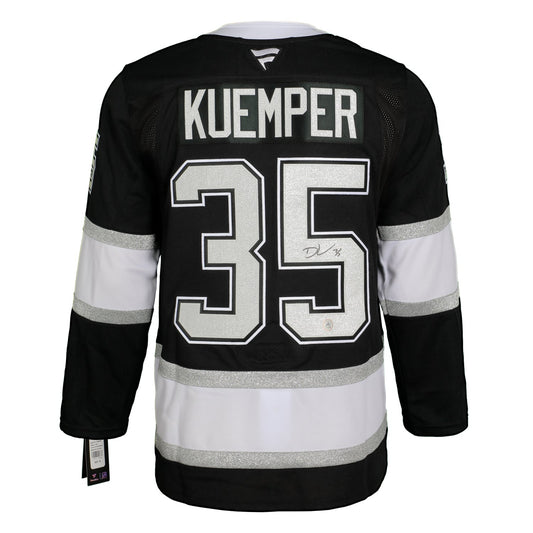 Darcy Kuemper Signed Los Angeles Kings Fanatics Premium Jersey product image 1, provided for visual reference and product