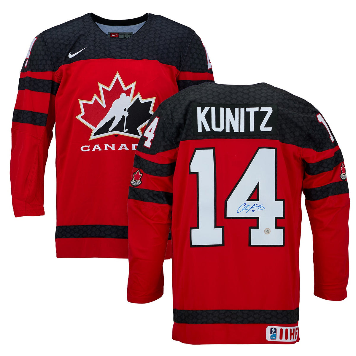 Chris Kunitz Autographed Team Canada Red Nike Hockey Jersey product image 3, provided for visual reference and product