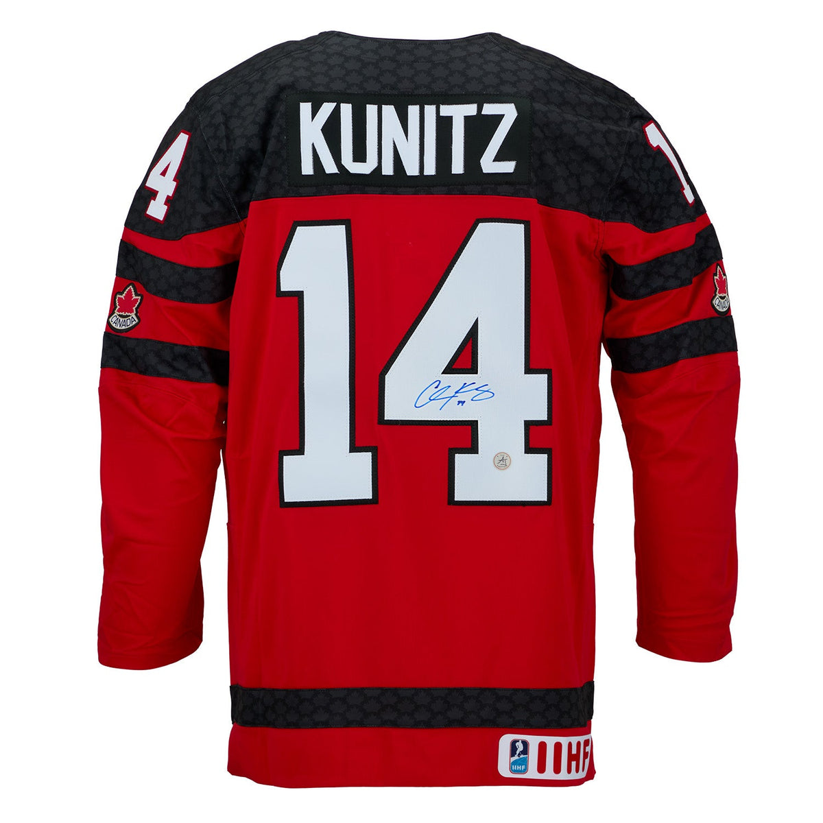 Chris Kunitz Autographed Team Canada Red Nike Hockey Jersey product image 1, provided for visual reference and product