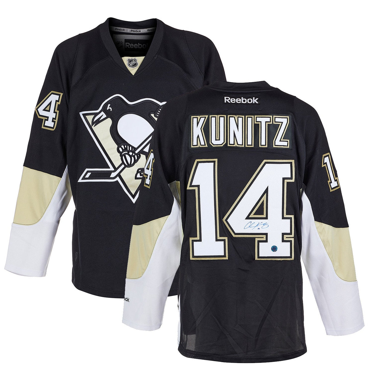 Chris Kunitz Autographed Pittsburgh Penguins Reebok Vintage Jersey product image 3, provided for visual reference and