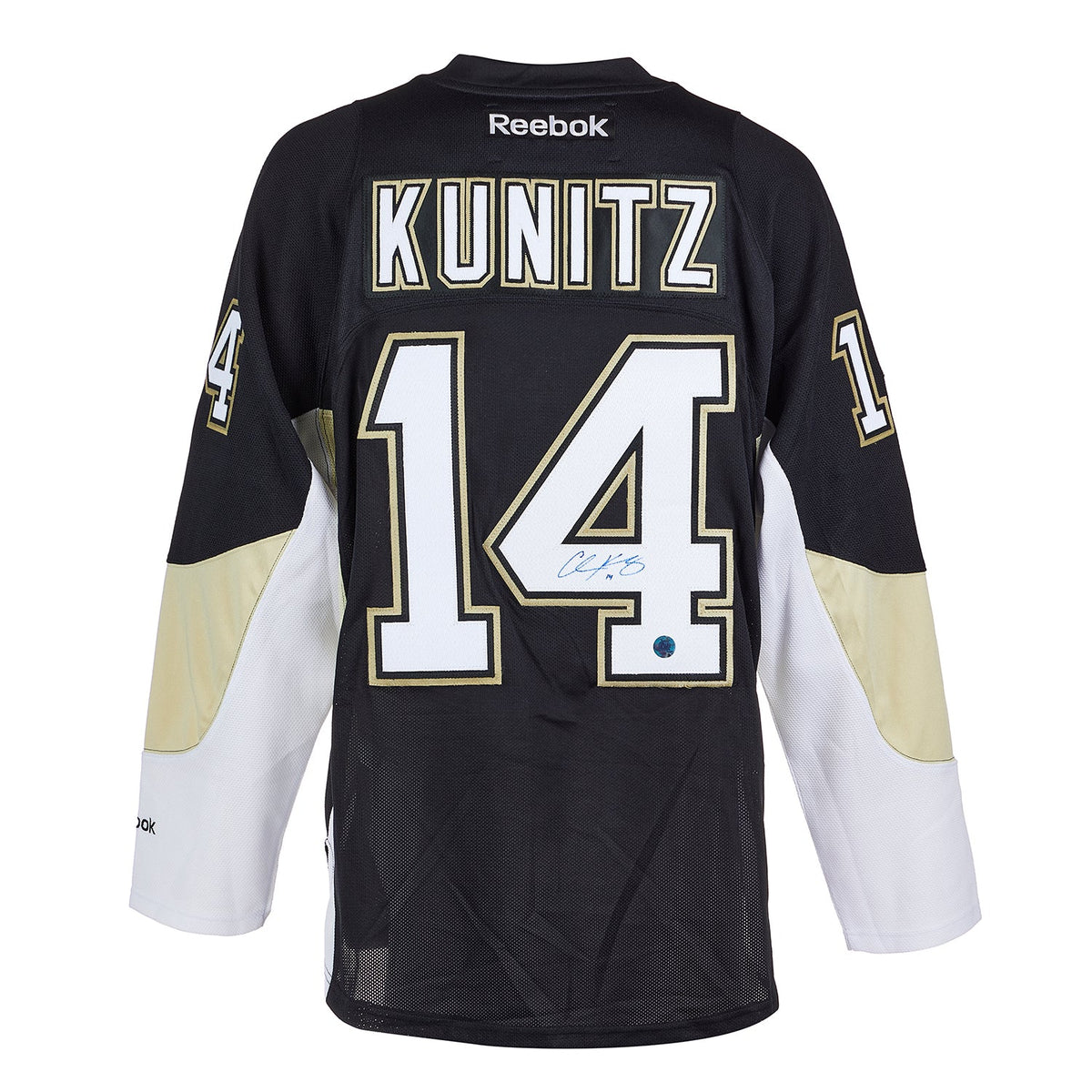Chris Kunitz Autographed Pittsburgh Penguins Reebok Vintage Jersey product image 1, provided for visual reference and