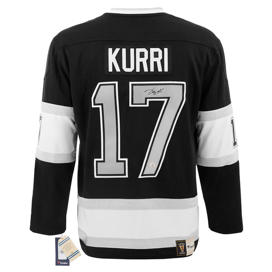Jari Kurri Autographed Los Angeles Kings Fanatics Throwback Jersey product image 1, provided for visual reference and