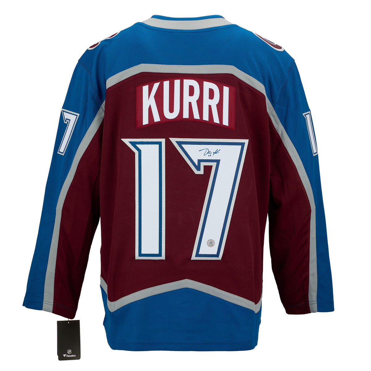 Jari Kurri Autographed Colorado Avalanche Fanatics Breakaway Jersey product image 1, provided for visual reference and