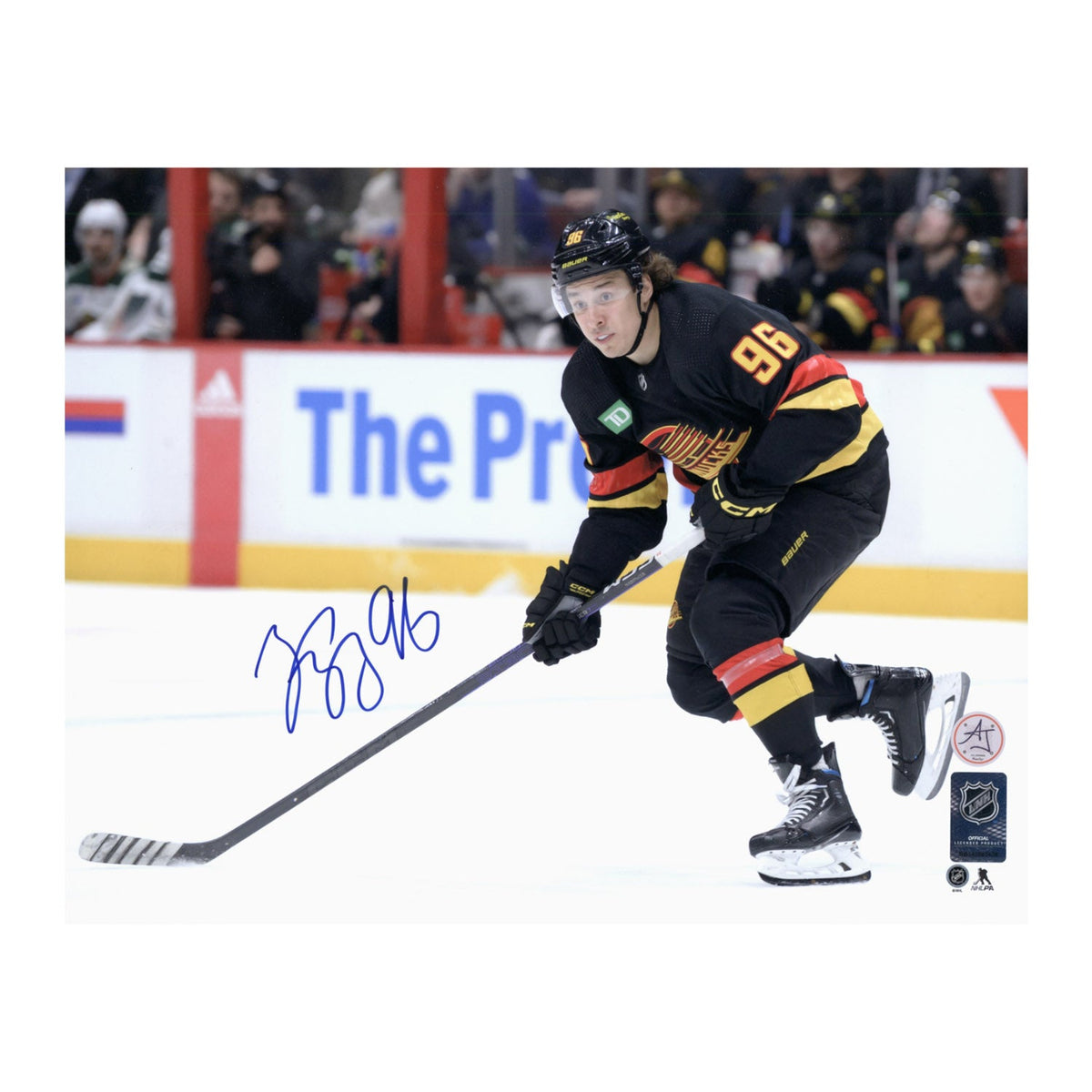 Andrei Kuzmenko Signed Vancouver Canucks Game Action 11x14 Photo product image 1, provided for visual reference and product