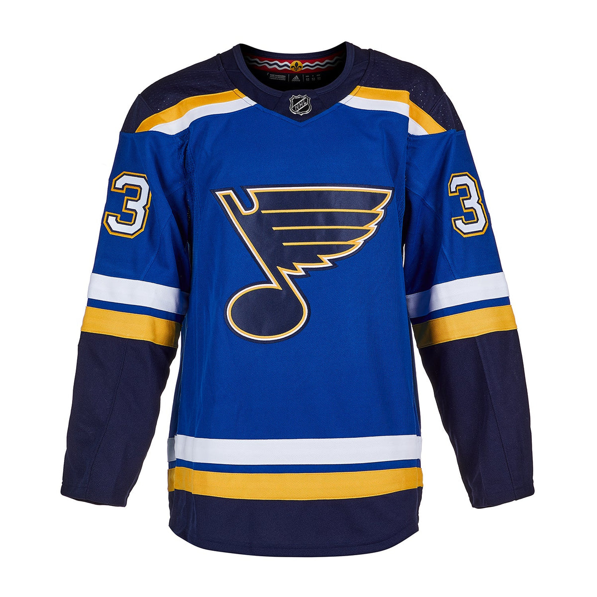 Jordan Kyrou St Louis Blues Signed & Dated 1st Goal adidas Jersey product image 2, provided for visual reference and product