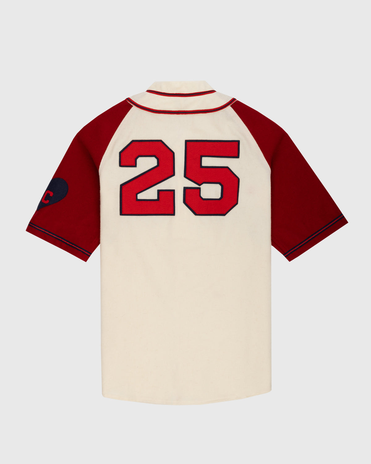 Kansas City Monarchs 1942 Authentic Wool Home Baseball Jersey product image 2, provided for visual reference and product