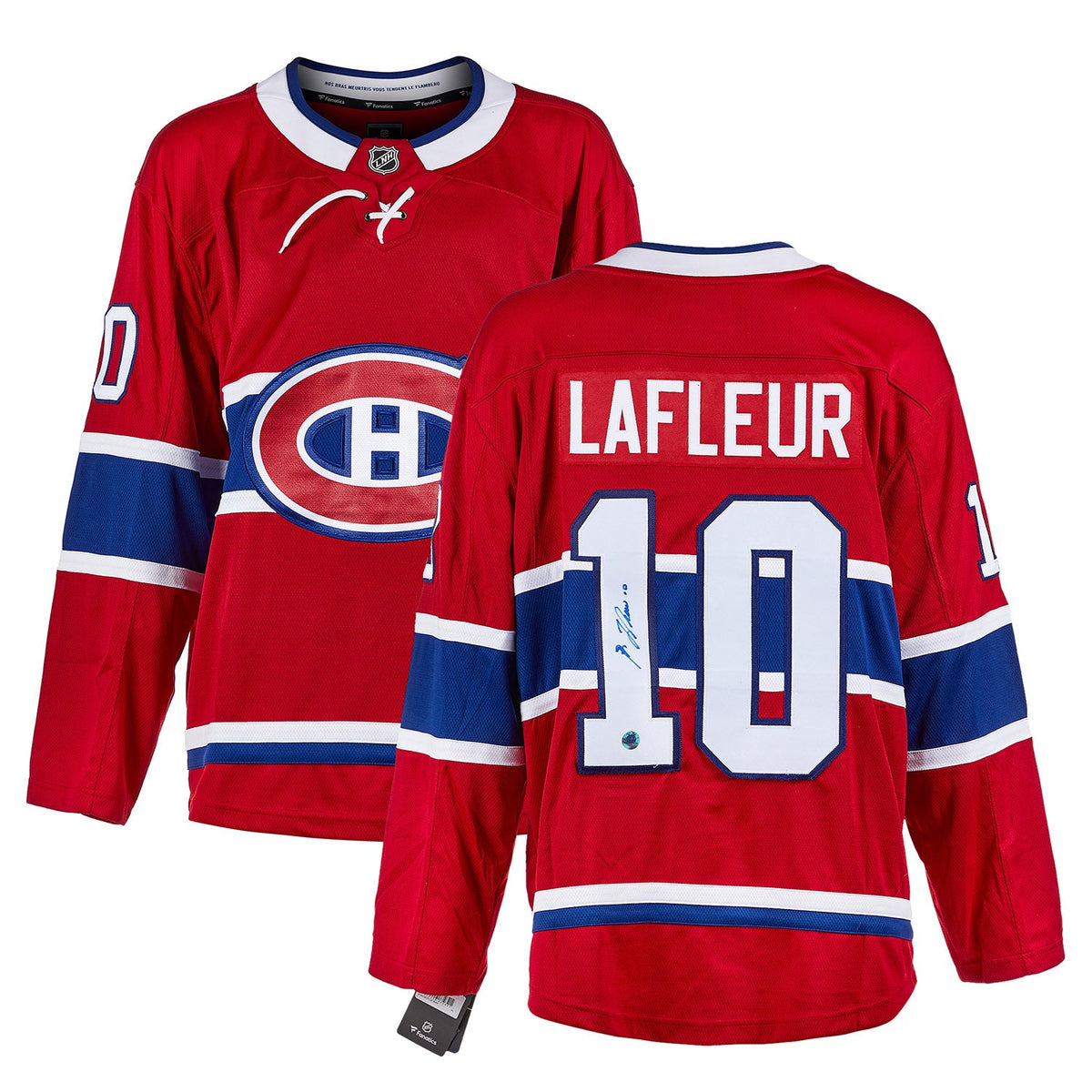 Guy Lafleur Autographed Montreal Canadiens Fanatics Breakaway Jersey product image 3, provided for visual reference and