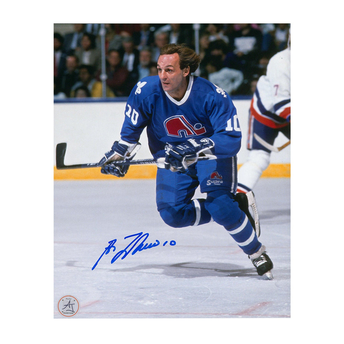 Guy Lafleur Autographed Quebec Nordiques Vintage 8x10 Photo product image 1, provided for visual reference and product