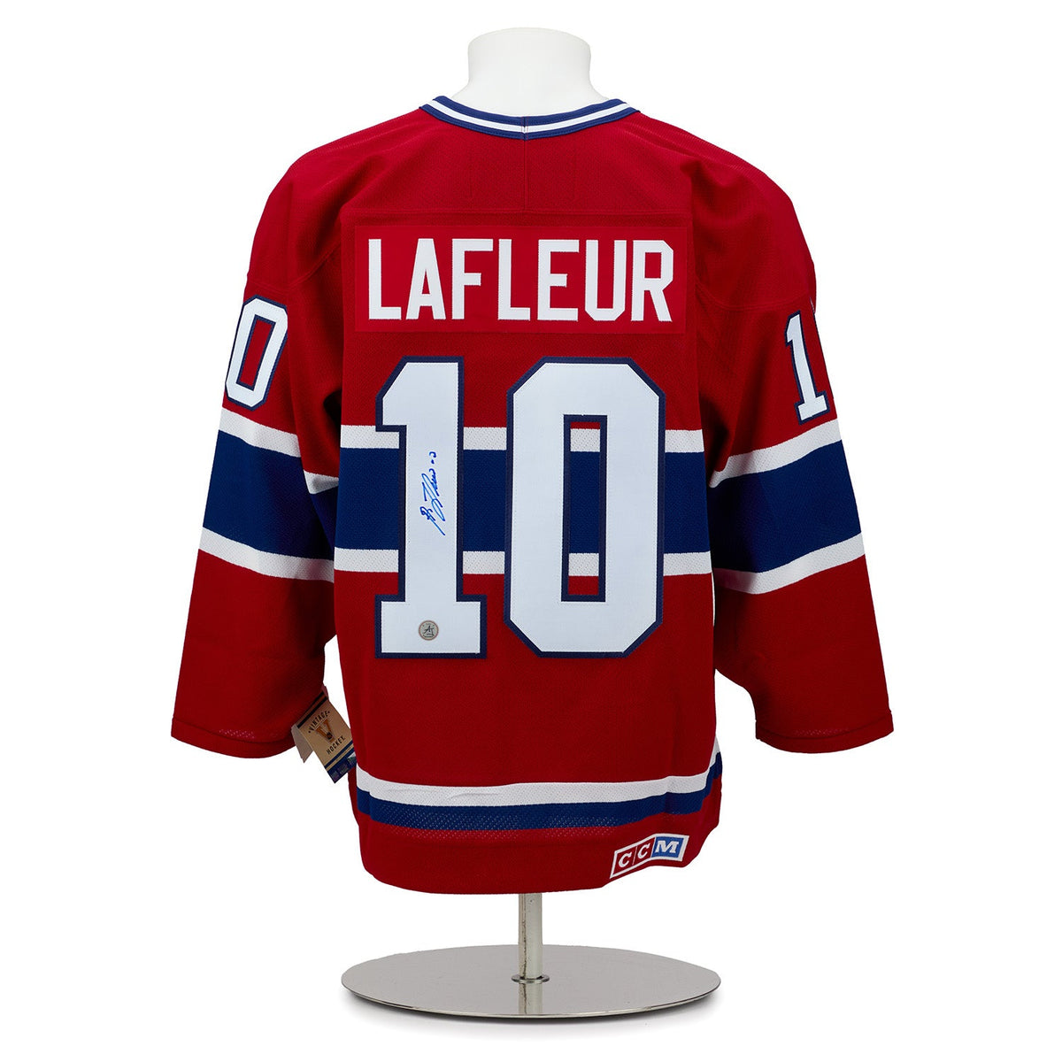 Guy Lafleur Autographed Montreal Canadiens Vintage CCM Jersey product image 1, provided for visual reference and product