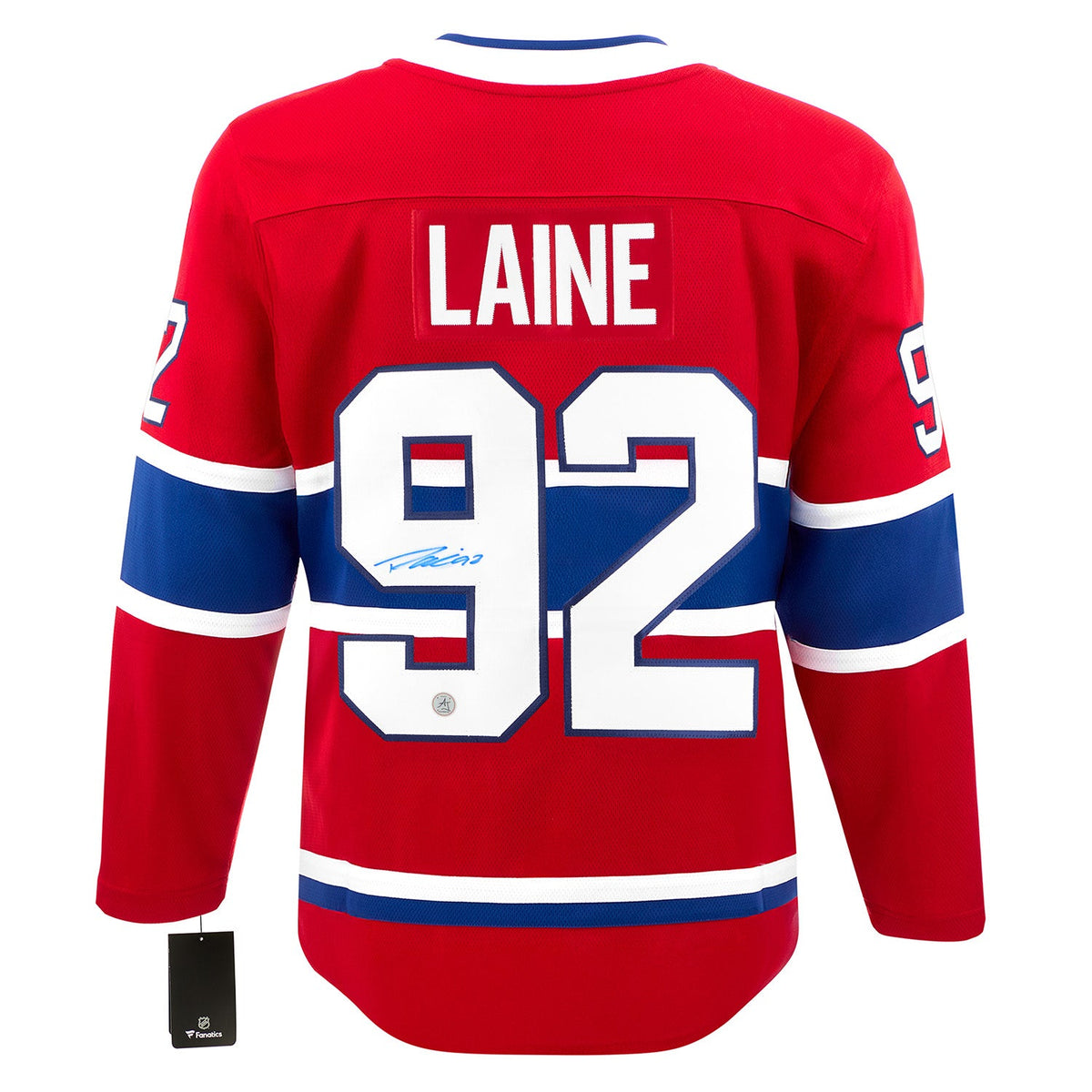 Patrik Laine Autographed Montreal Canadiens Fanatics Breakaway Jersey product image 1, provided for visual reference and