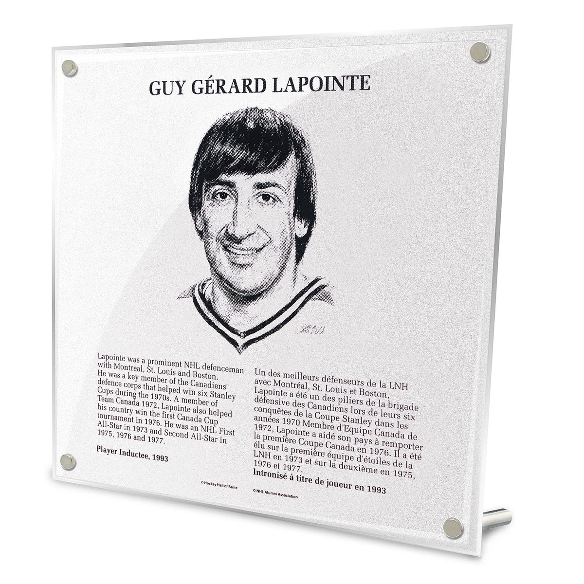 Guy Lapointe Replica Hockey Hall of Fame Plaque product image 1, provided for visual reference and product detail review