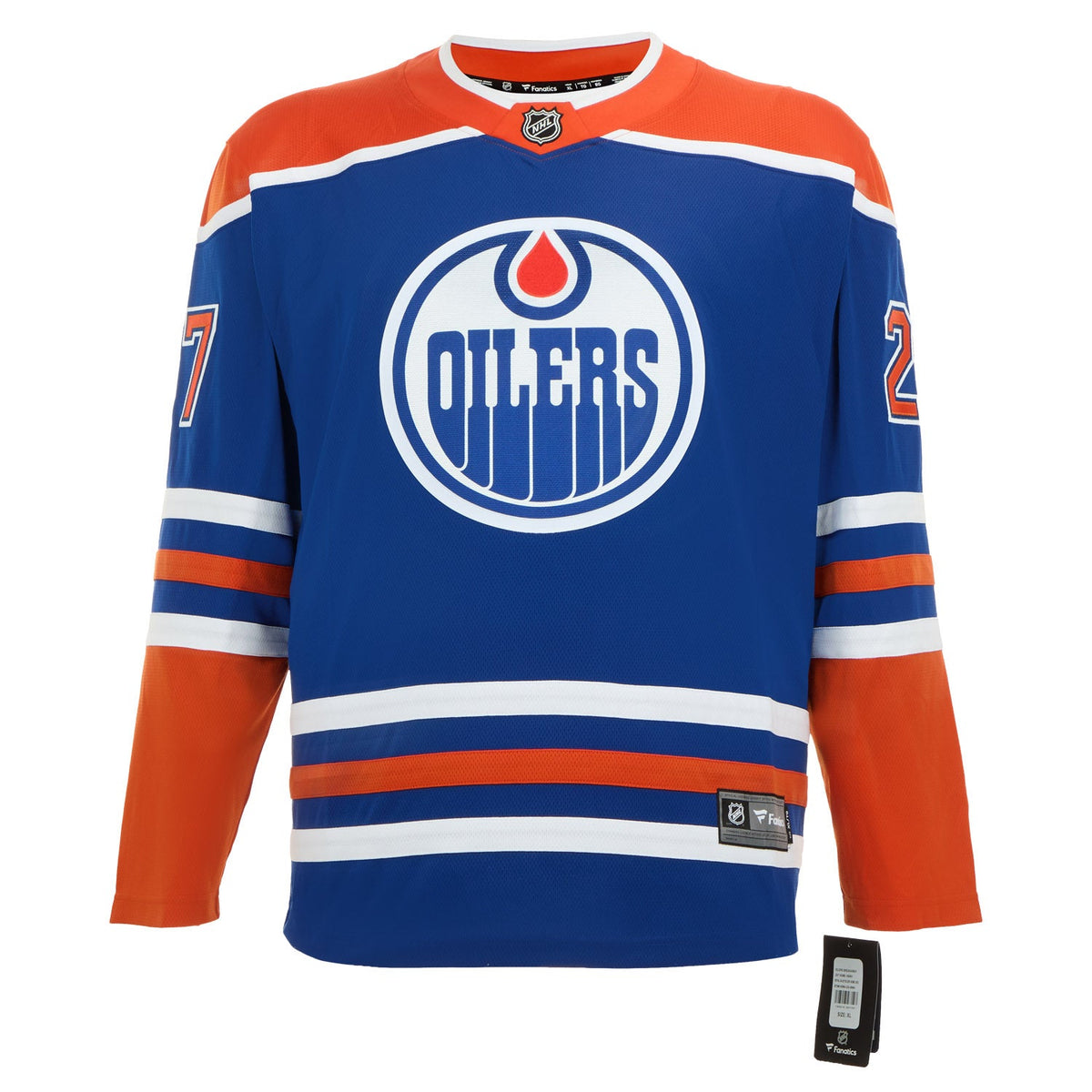 George Laraque Autographed Edmonton Oilers Fanatics Breakaway Jersey product image 2, provided for visual reference and