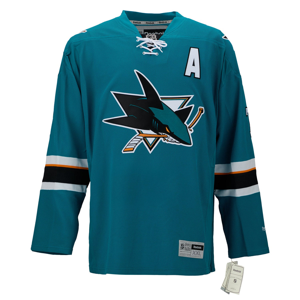 Igor Larionov Autographed San Jose Sharks Vintage Reebok Jersey product image 2, provided for visual reference and product