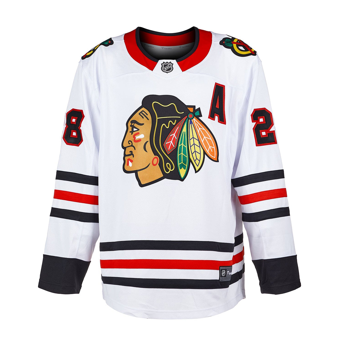 Steve Larmer Signed Chicago Blackhawks White Fanatics Breakaway Jersey product image 2, provided for visual reference and