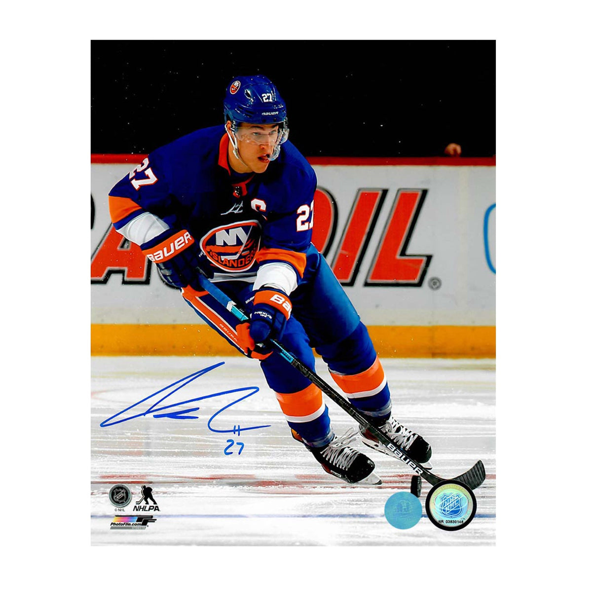 Anders Lee Autographed New York Islanders 8x10 Photo product image 1, provided for visual reference and product detail review