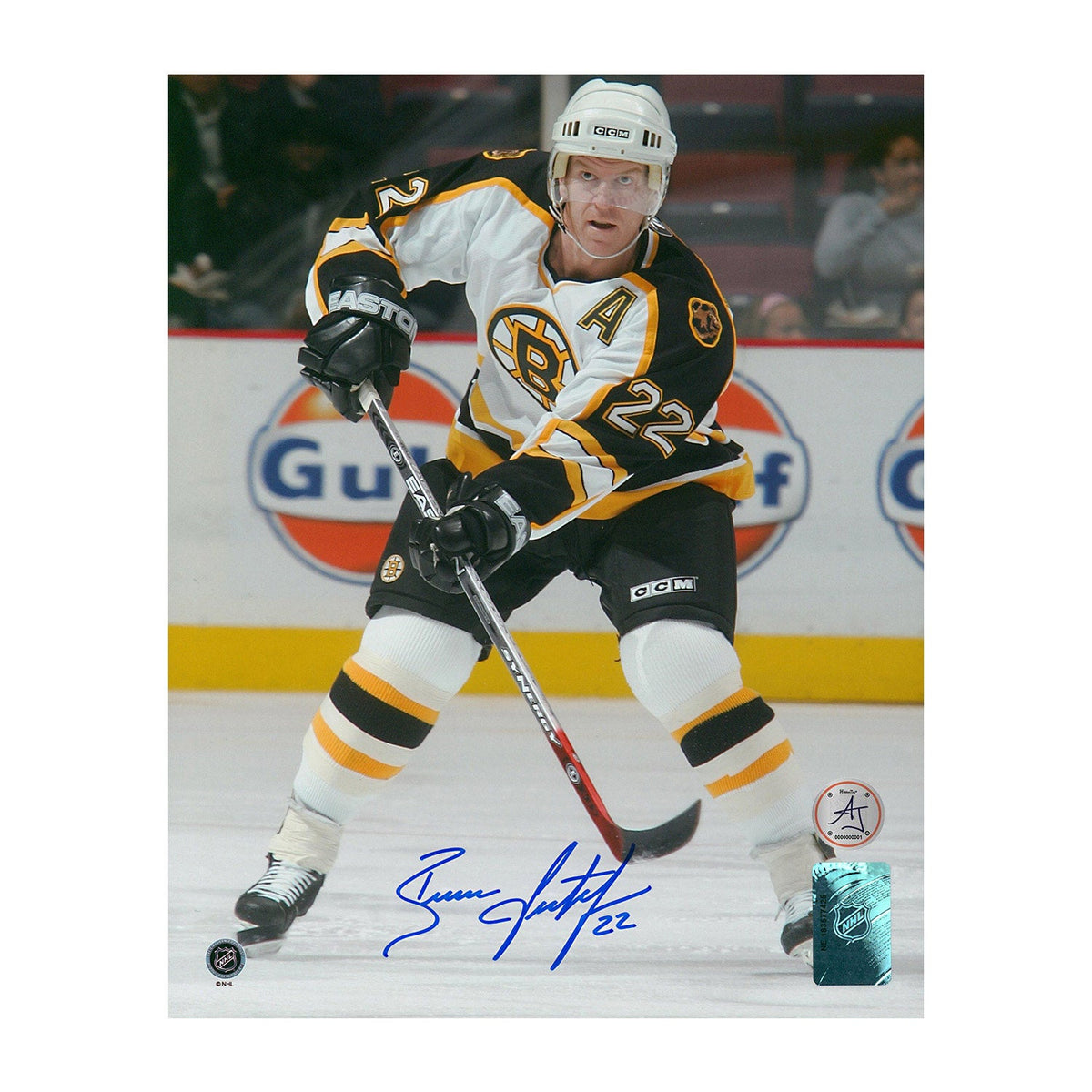 Brian Leetch Autographed Boston Bruins Hockey 8x10 Photo product image 1, provided for visual reference and product detail